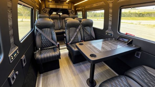 fairfield 12 passenger sprinter van interior