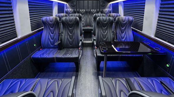 fairfield 20 passenger sprinter van interior