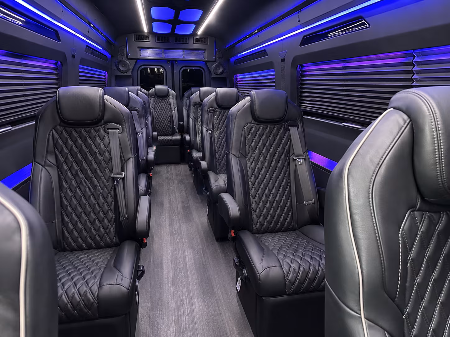 fairfield 15 passenger sprinter van inside