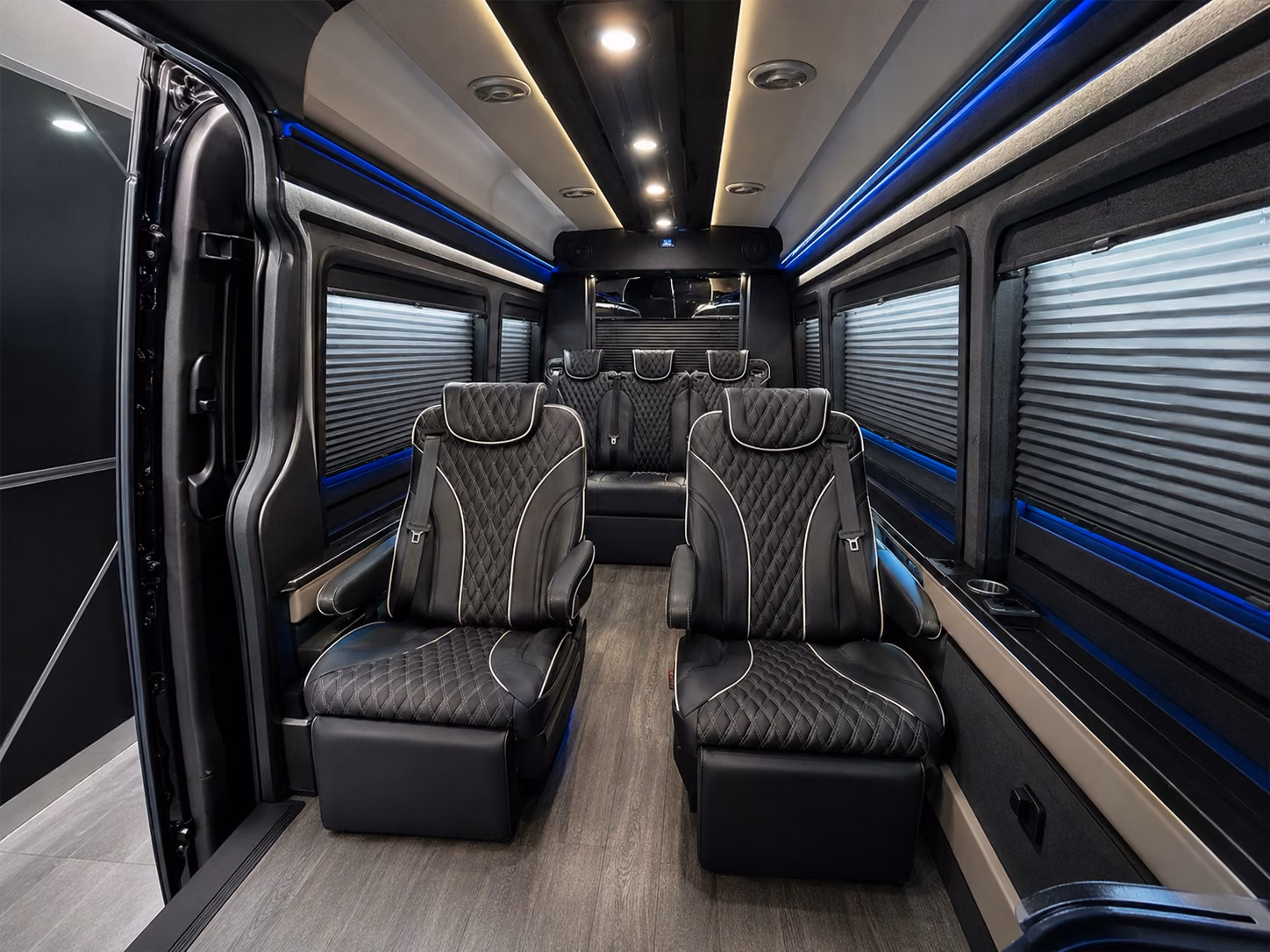 fairfield 18 passenger sprinter van interior