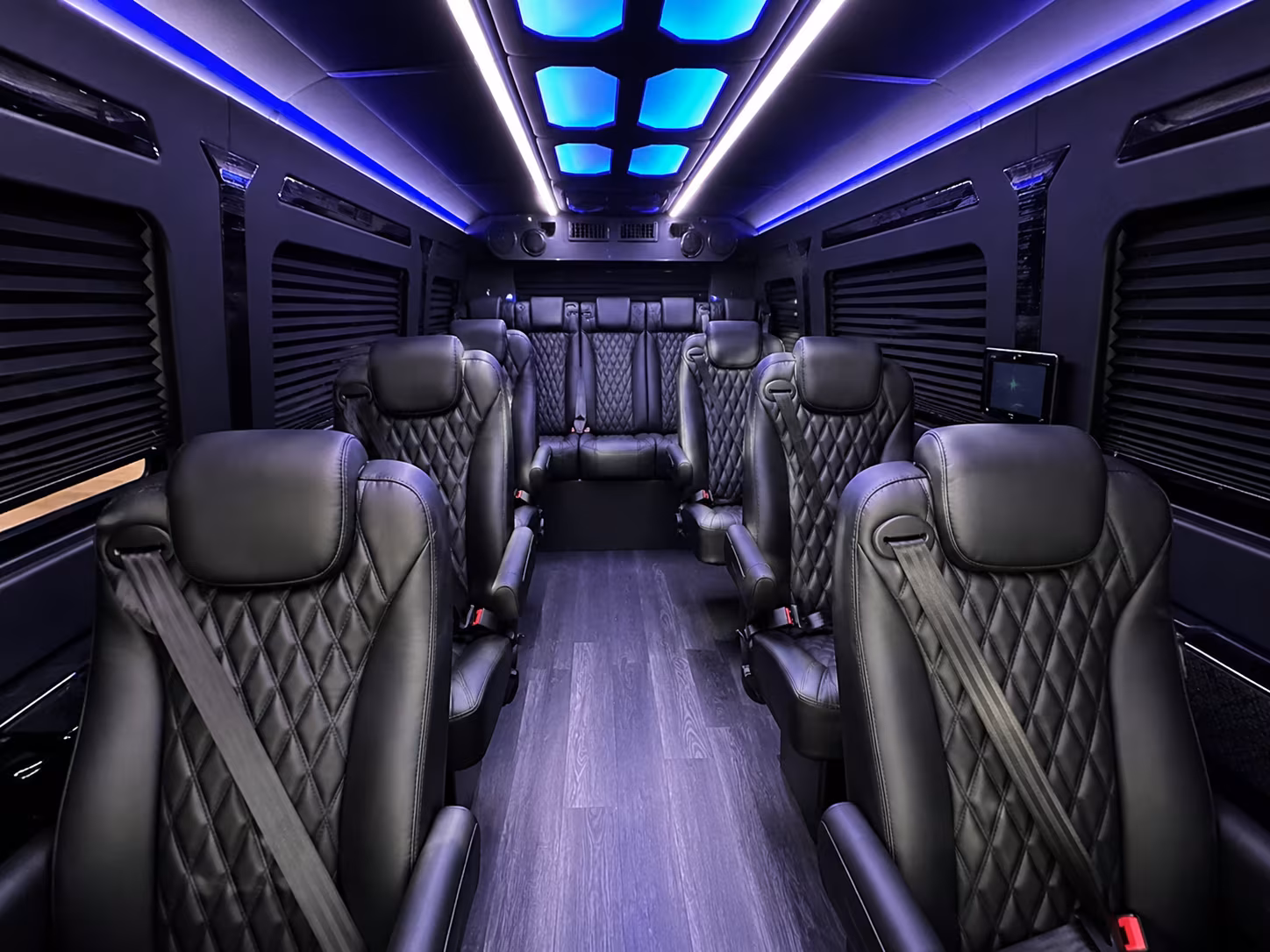 shift change and any hour employee sprinter van transportation in fairfield