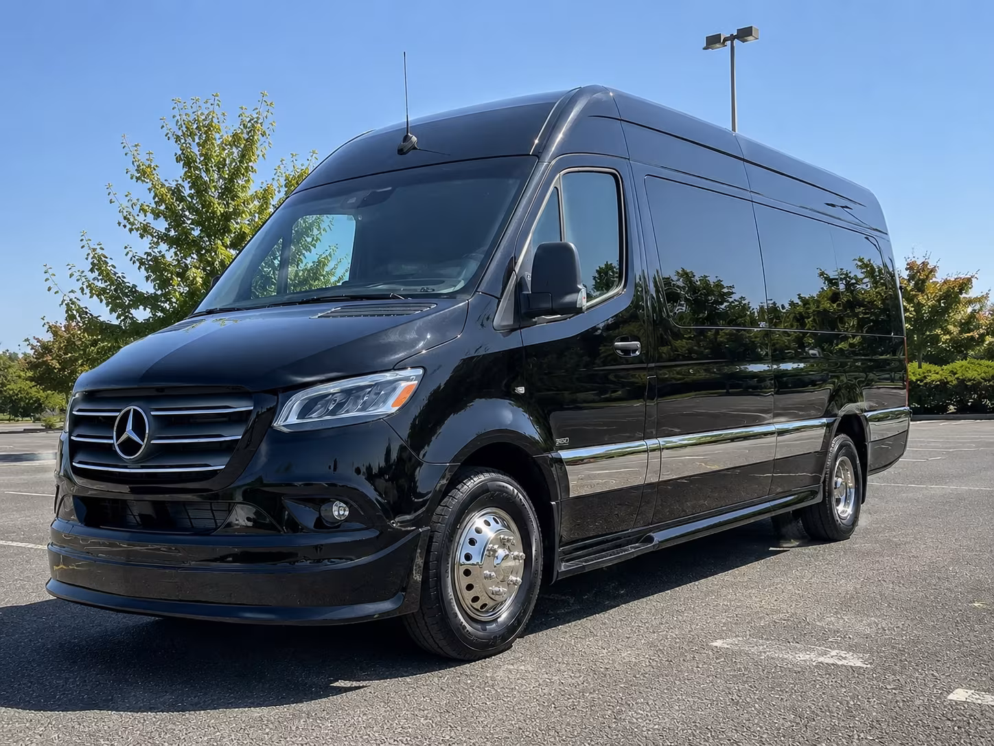warehouse distribution center and industrial park sprinter van shuttles in fairfield